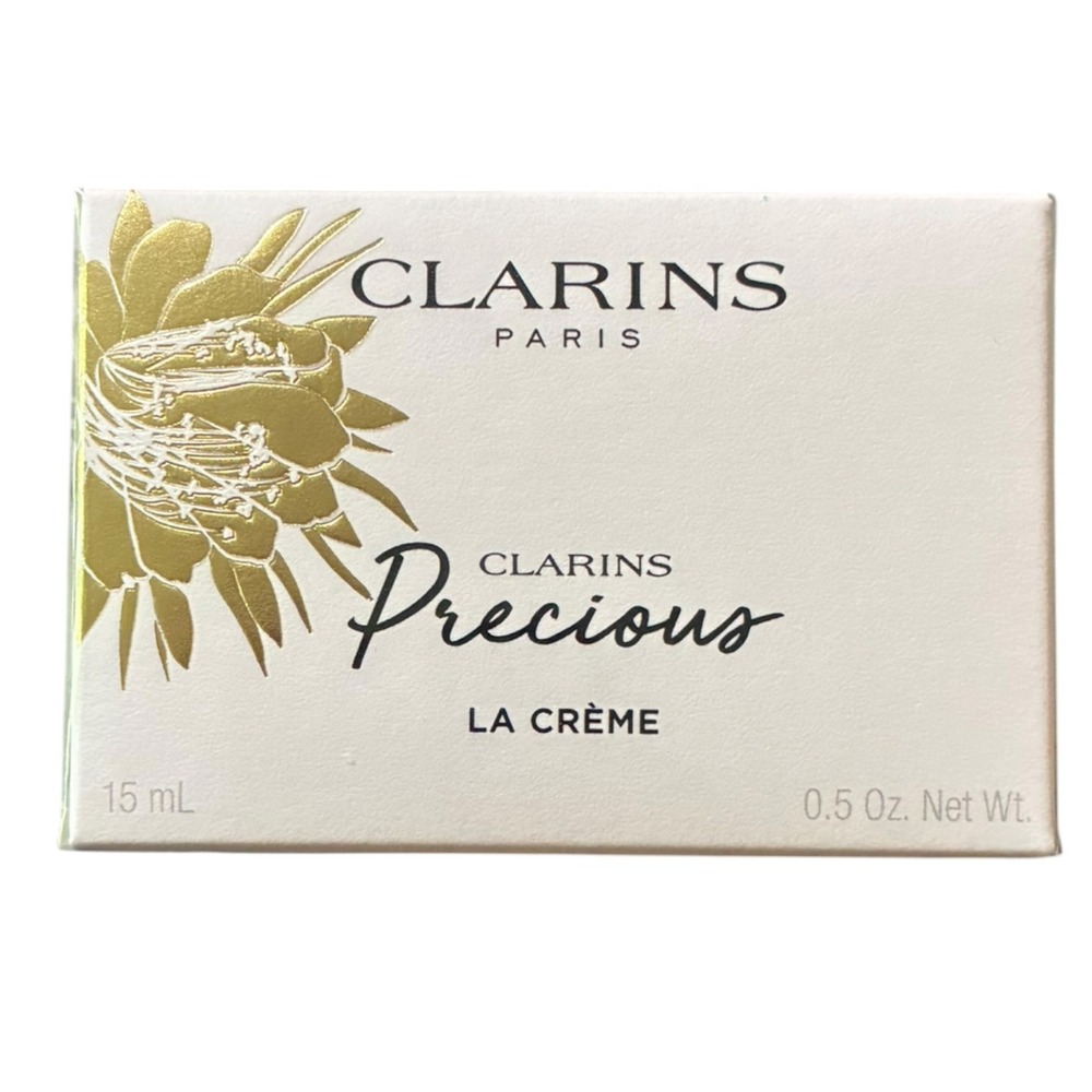 Clarins Precious La Crème Age-Defying Face Cream 15ml Mini NIB Moonlight Flower